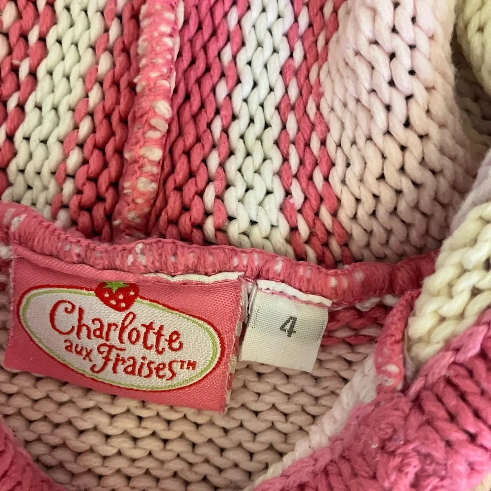 Y2K 2007 Strawberry Shortcake Sparkle in Spotlight Knitted sweater